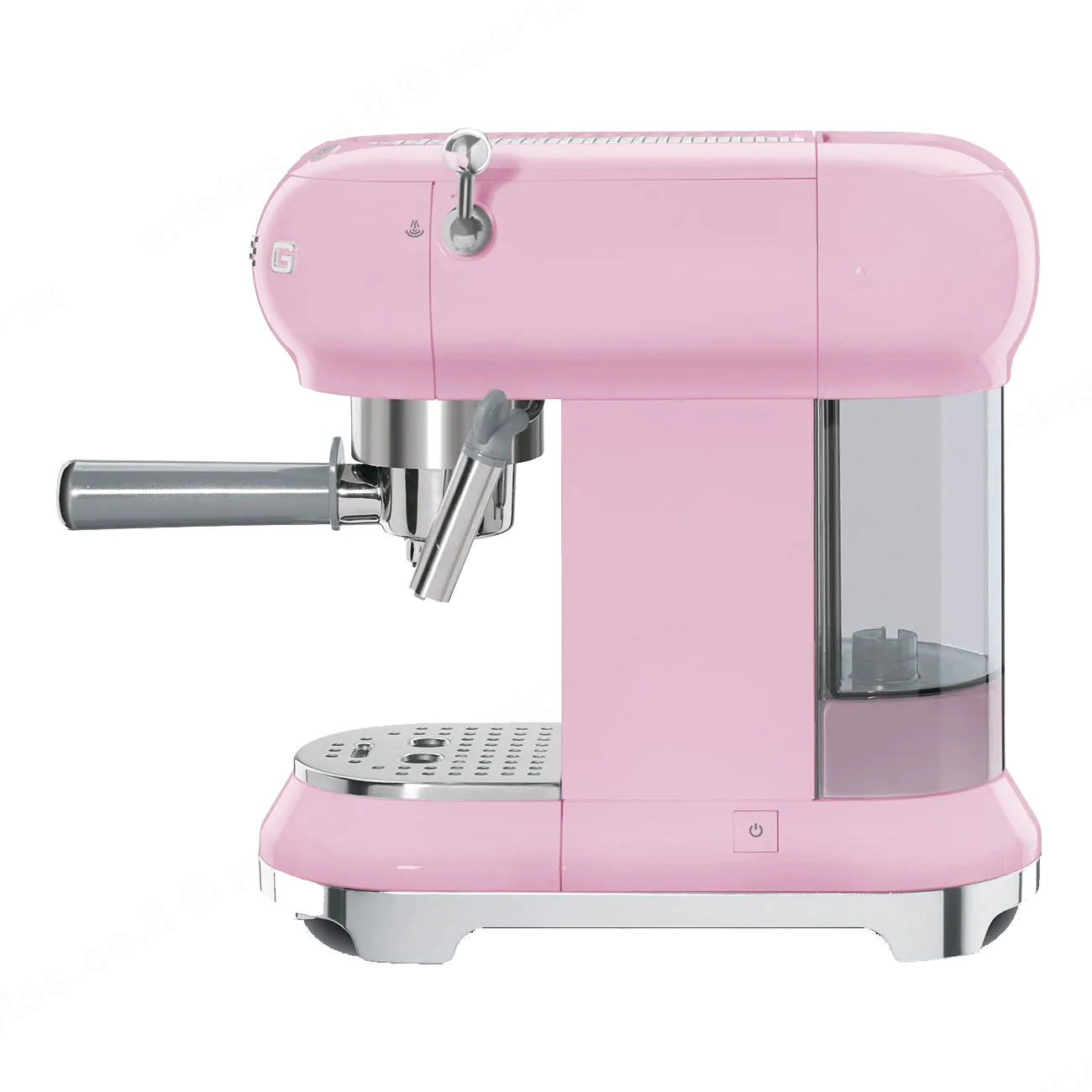 SMEG מכונת קפה מקצועית כולל מקצף חלב בצבע ורוד מסדרת 50's Retro Style,תוצרת SMEG דגם ECF01PKUK — תמונה 2